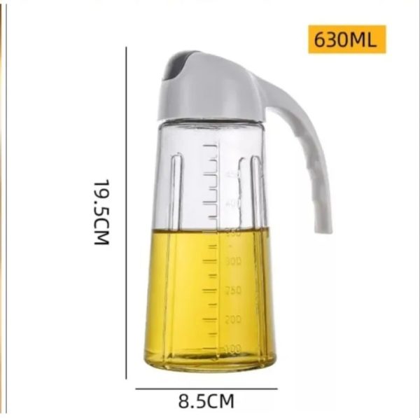 2 in 1 Leakproof Oil Dispenser Bottle for kitchen ( Random colour )