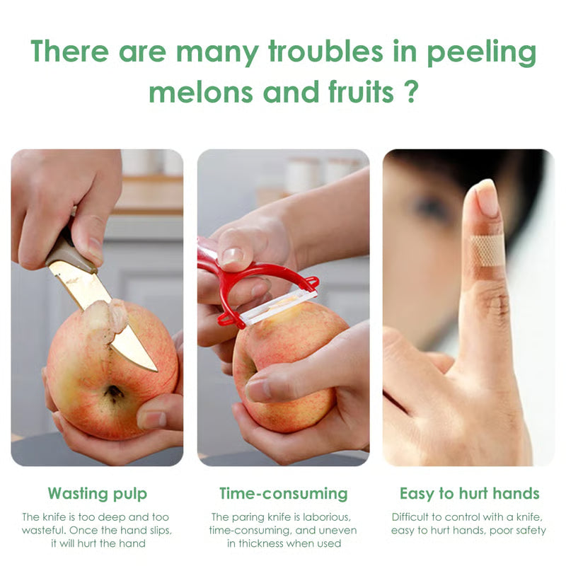 Multifunctional Hand-operated Fruit Peeler (random Color)